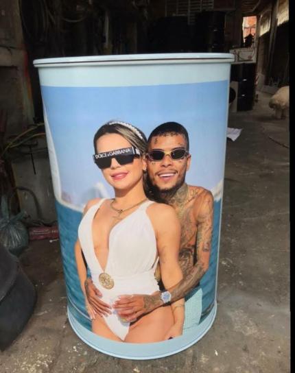 Tambor personalizado Sposito: Tambor com foto do casal